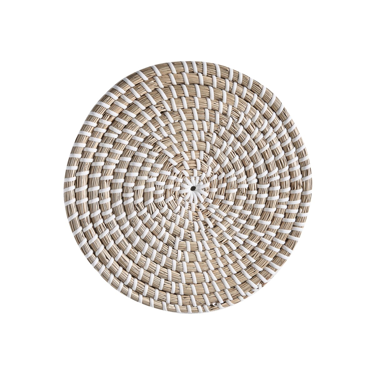 Zestaw 3 dekoracji ściennych z trawy morskiej jasny CANTHO