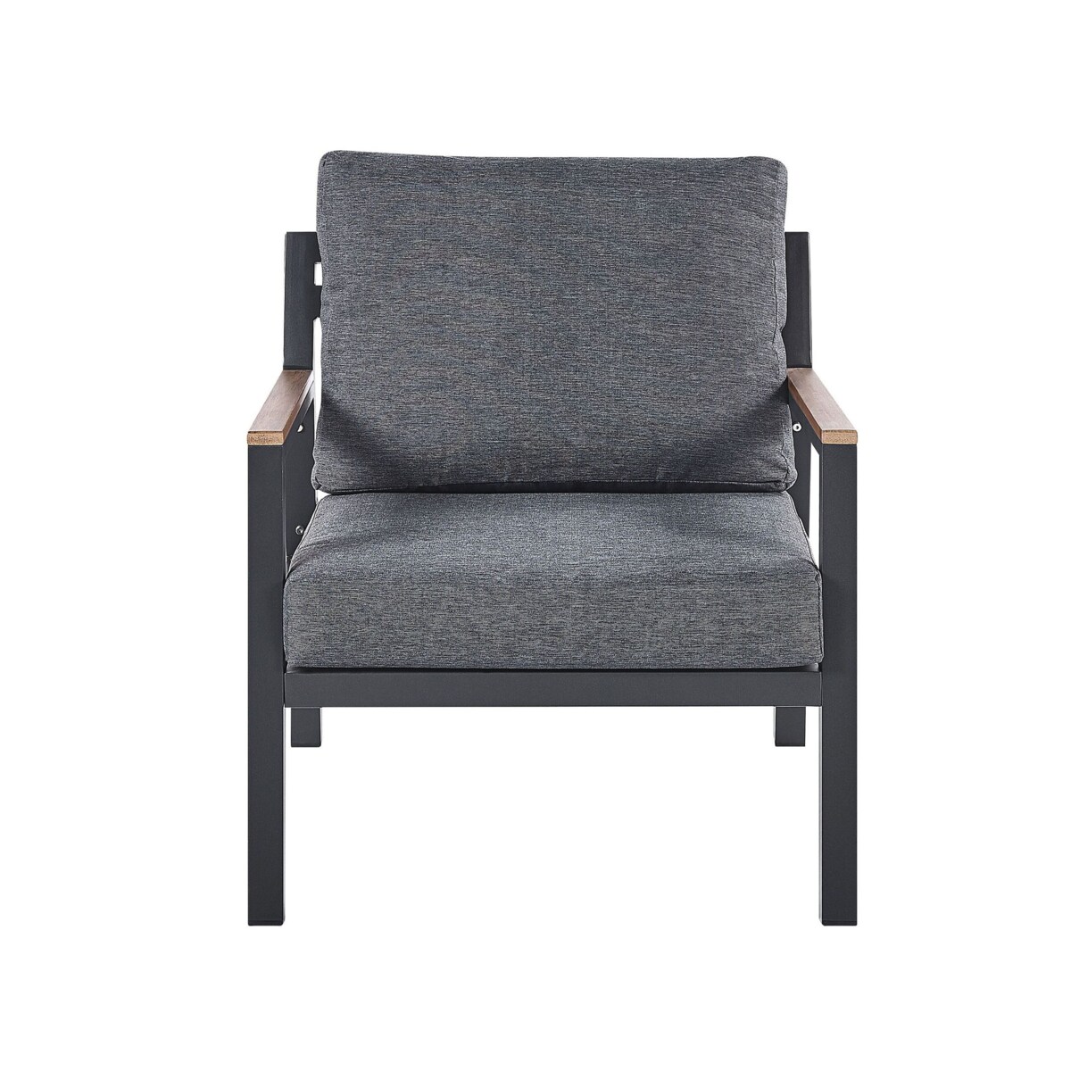 Zestaw ogrodowy 4-osobowy ciemnoszary DELIA