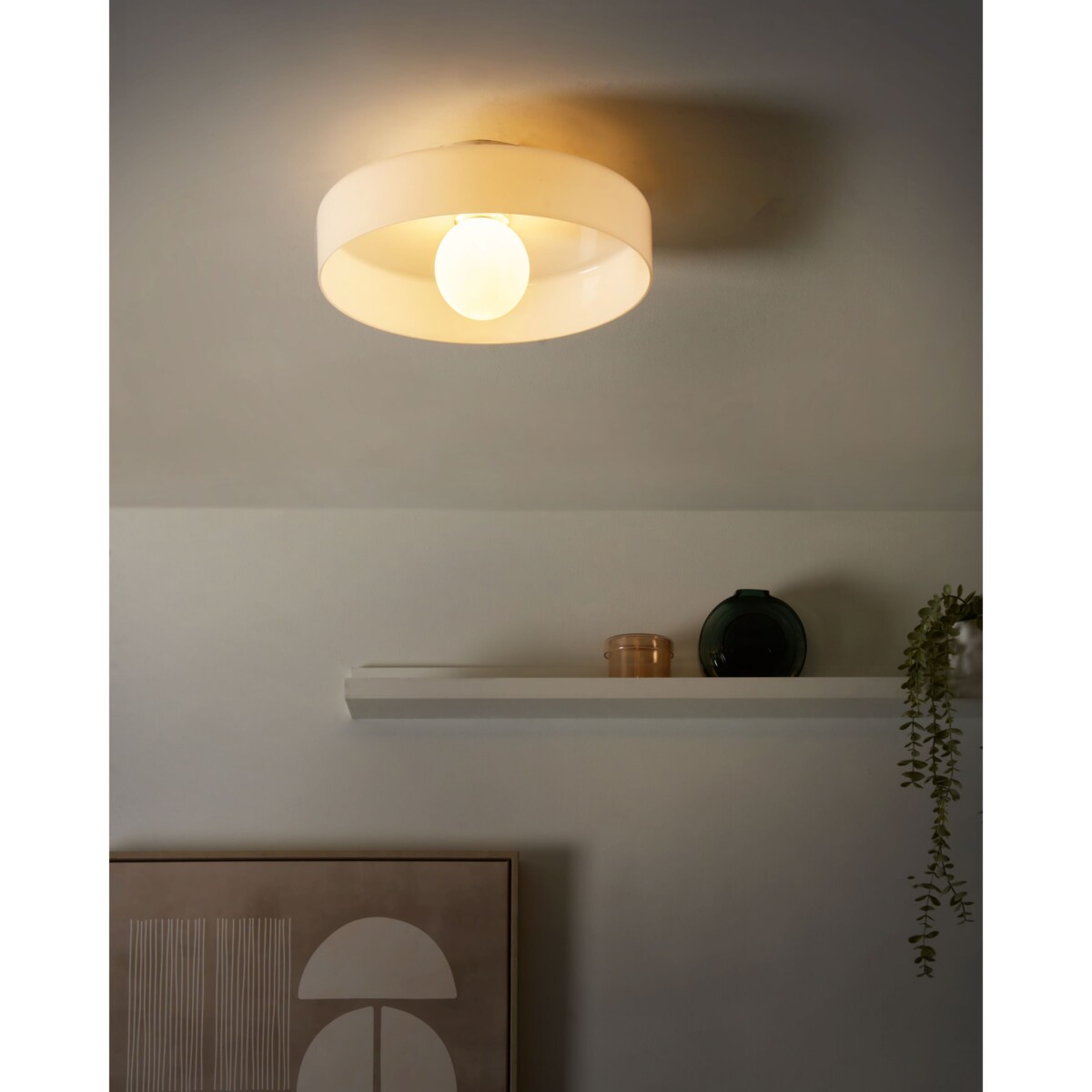 Lampa sufitowa LUGUSE Szkło Biały
