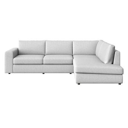 Sofa narożna prawa Baga jasno szara