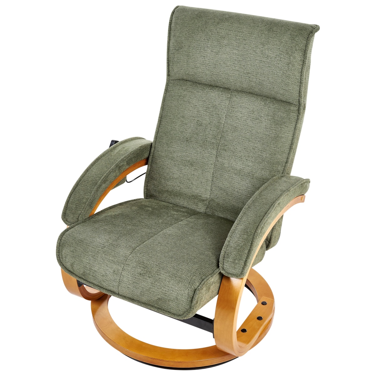 Fotel z masażem HERO Z podnóżkiem Zielony