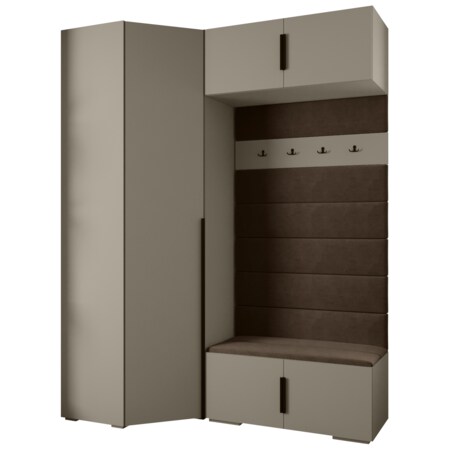 Garderoba do przedpokoju INOVA 1 Z21 kaszmir+czarny+manila04