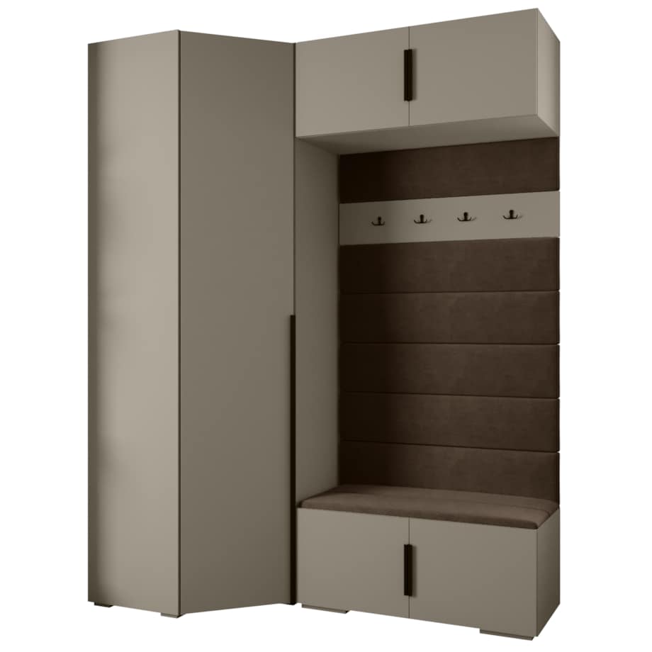 Garderoba do przedpokoju INOVA 1 Z21 kaszmir+czarny+manila04