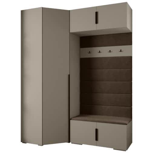 Garderoba do przedpokoju INOVA 1 Z21 kaszmir+czarny+manila04