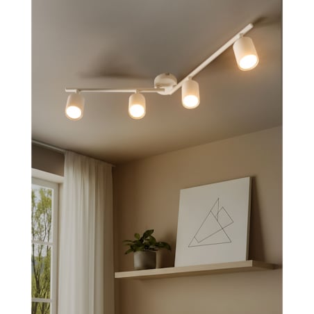 Lampa spot 4-punktowa NYANDO Metal Biały