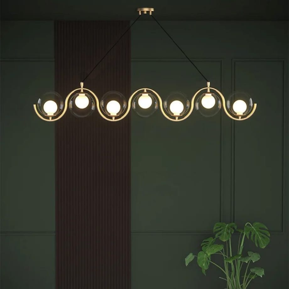 Lampa sufitowa wisząca złota 7xG9 APP1441-7CP