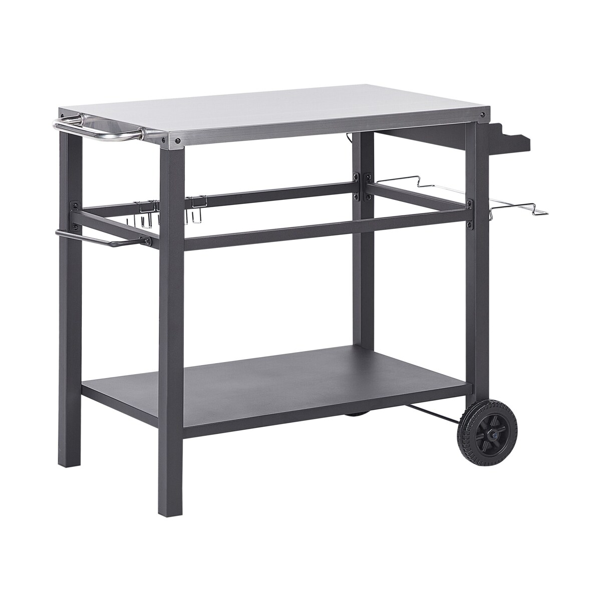 Wózek kuchenny ogrodowy metalowy czarny SPIAZZI