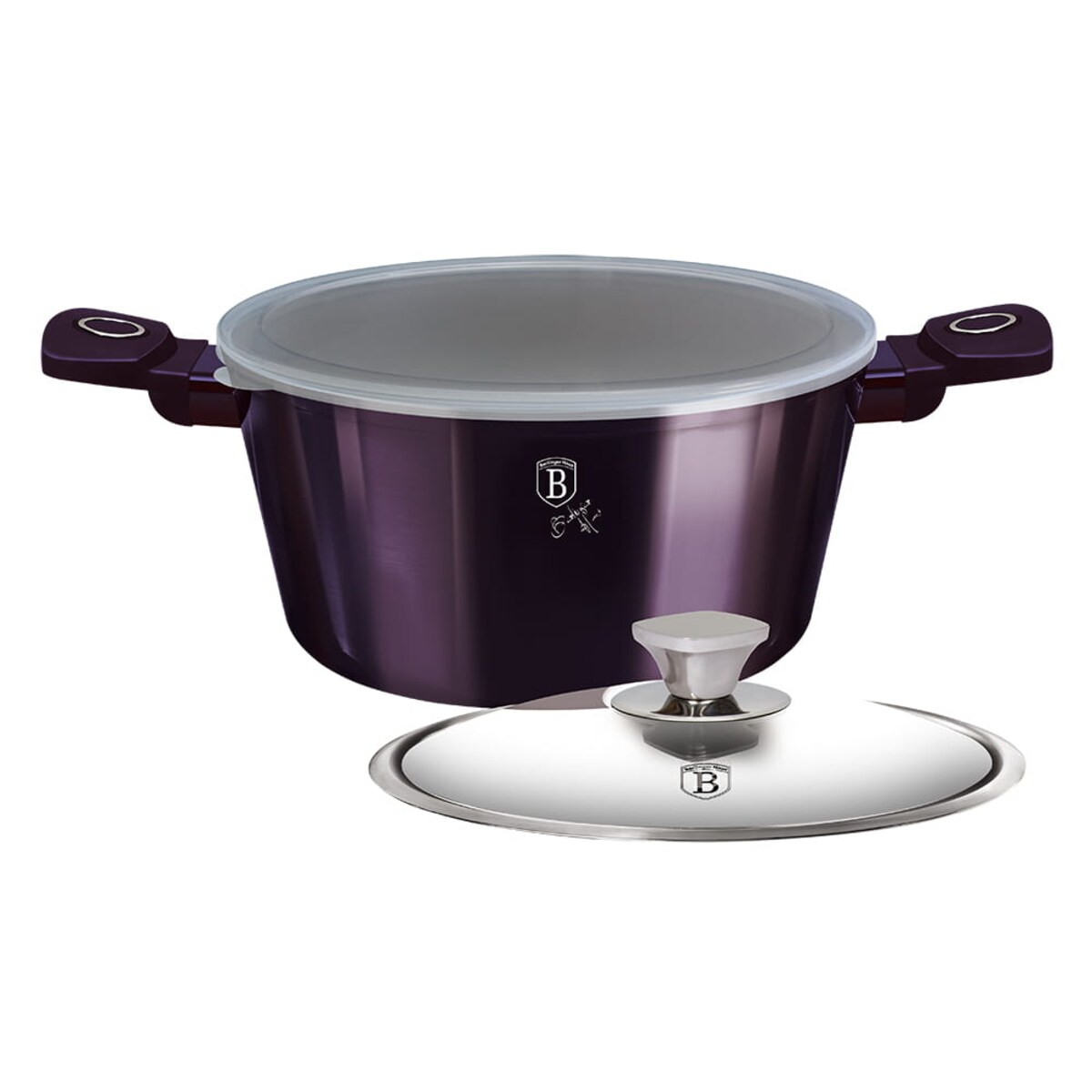 Garnek z powłoką tytanową 20cm 2.2L BERLINGER HAUS Purple Eclipse