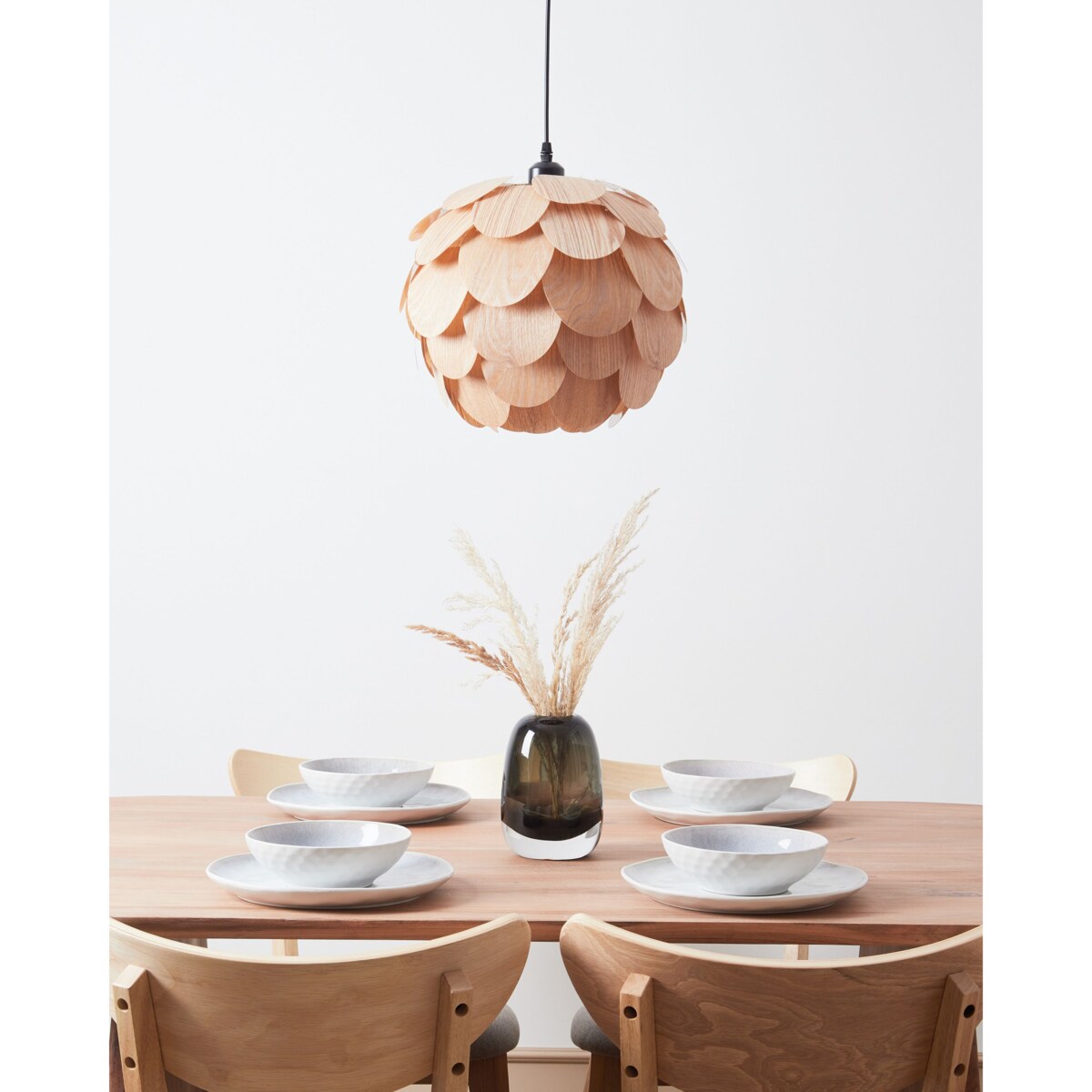 Lampa wisząca bambusowa naturalna BAMPUR