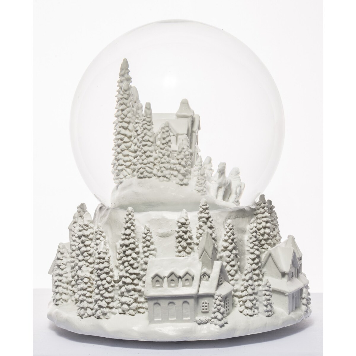 Szklana kula śnieżna z pozytywką 17x15x15 cm GLASBAL