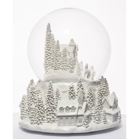 Szklana kula śnieżna z pozytywką 17x15x15 cm GLASBAL