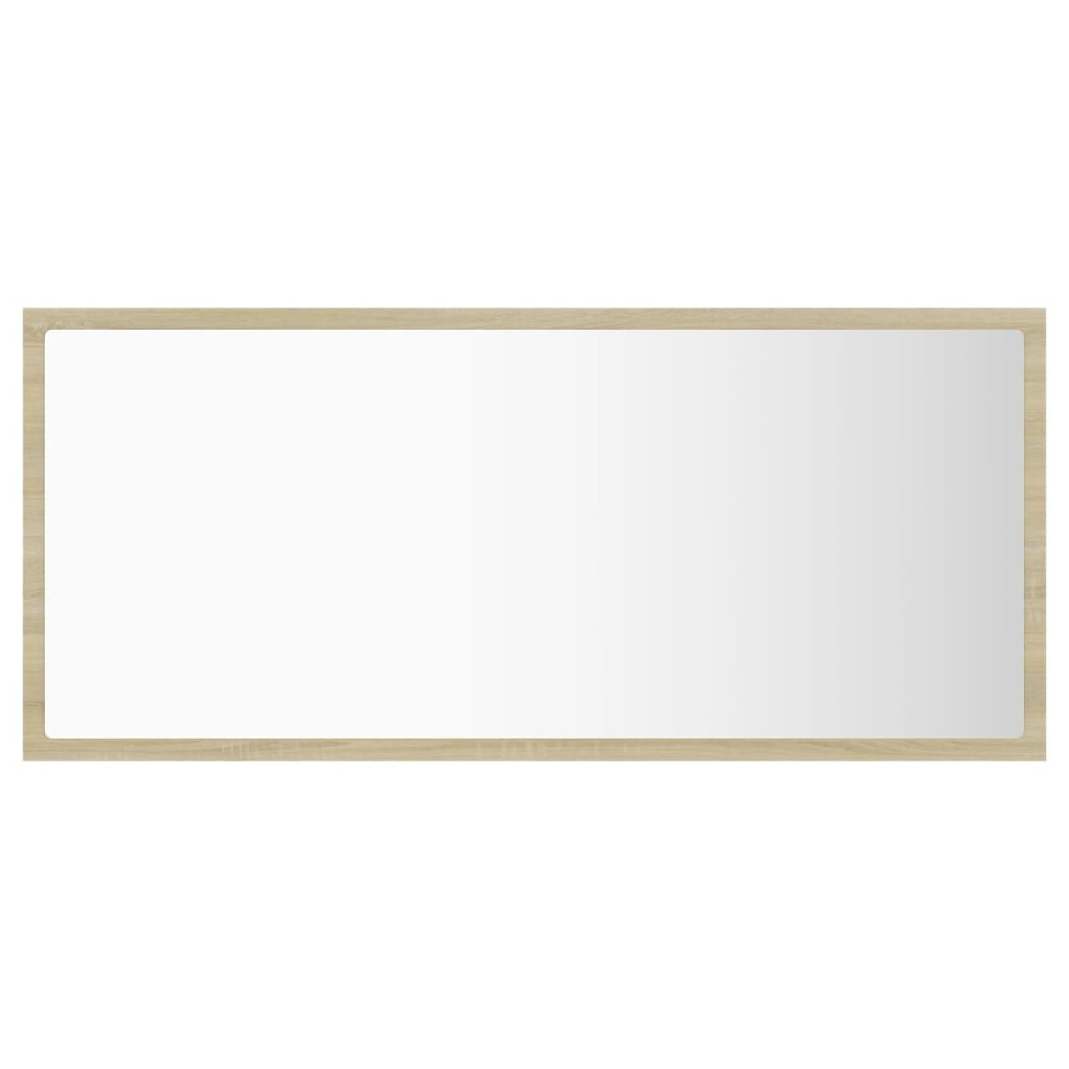 vidaXL Lustro łazienkowe LED, kolor dąb sonoma, 90x8,5x37 cm, akryl