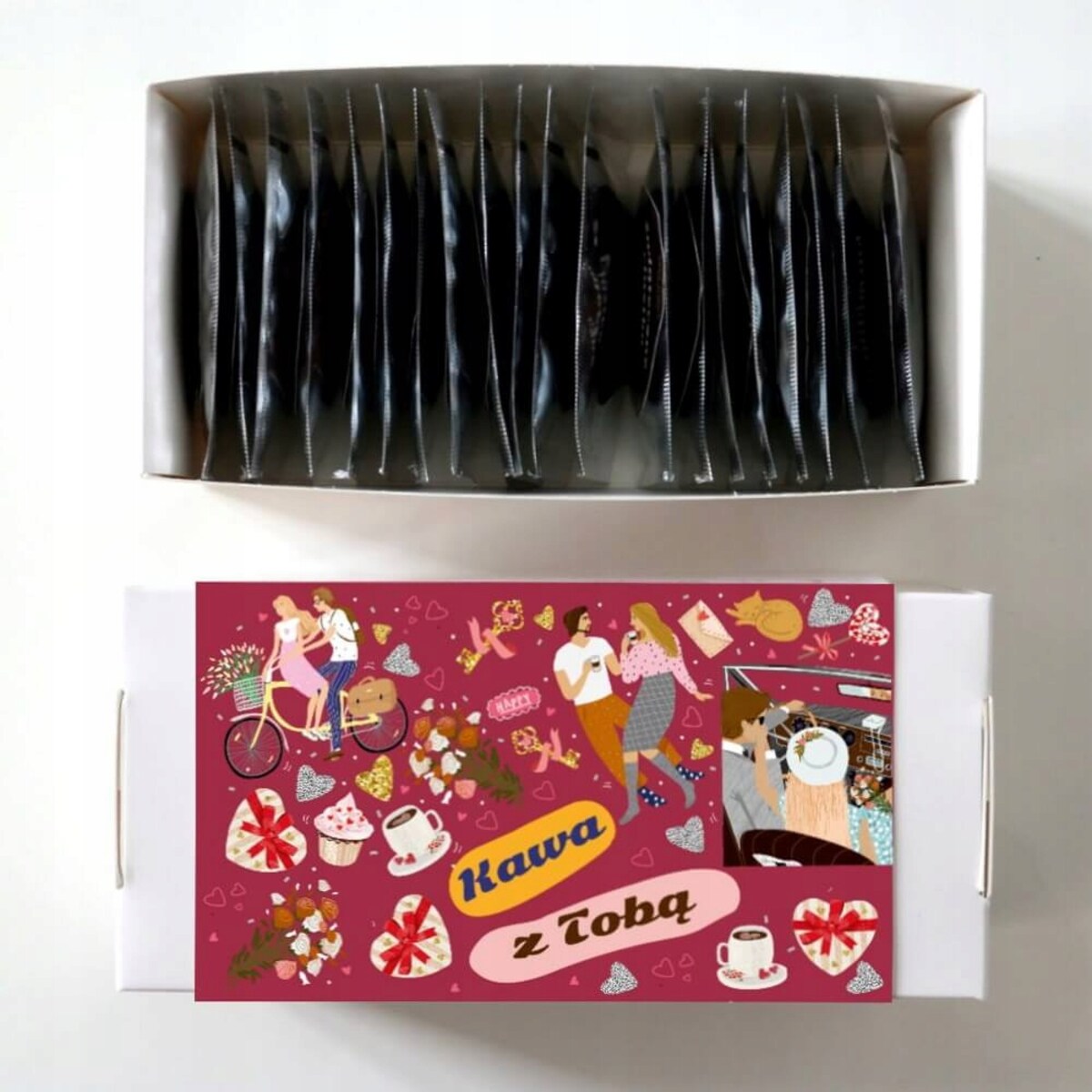 ZESTAW KAW PREMIUM DLA ZAKOCHANYCH NA ROCZNICĘ PREZENT NA DZIEŃ CHŁOPAKA