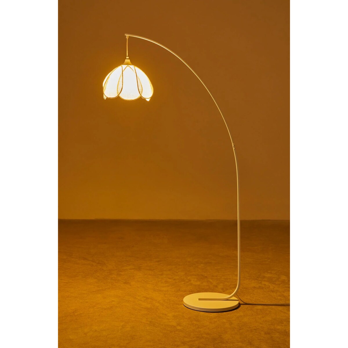Lampa podłogowa kremowa, Vidson, 160 cm