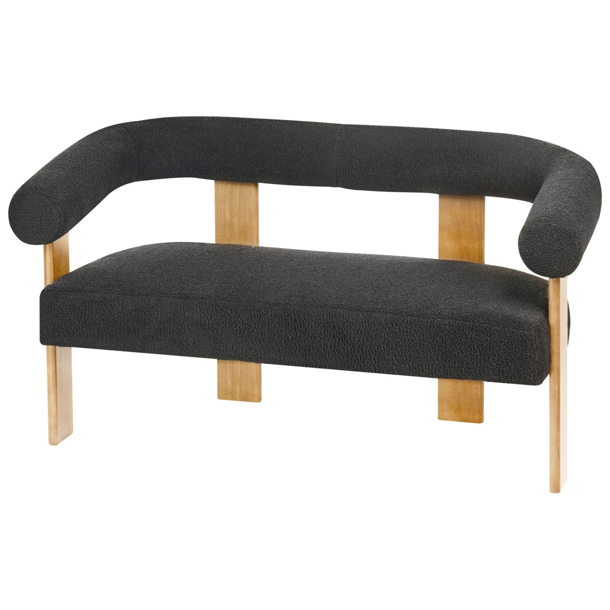 Sofa ILBRO Boucle Czarny dla 2 osób