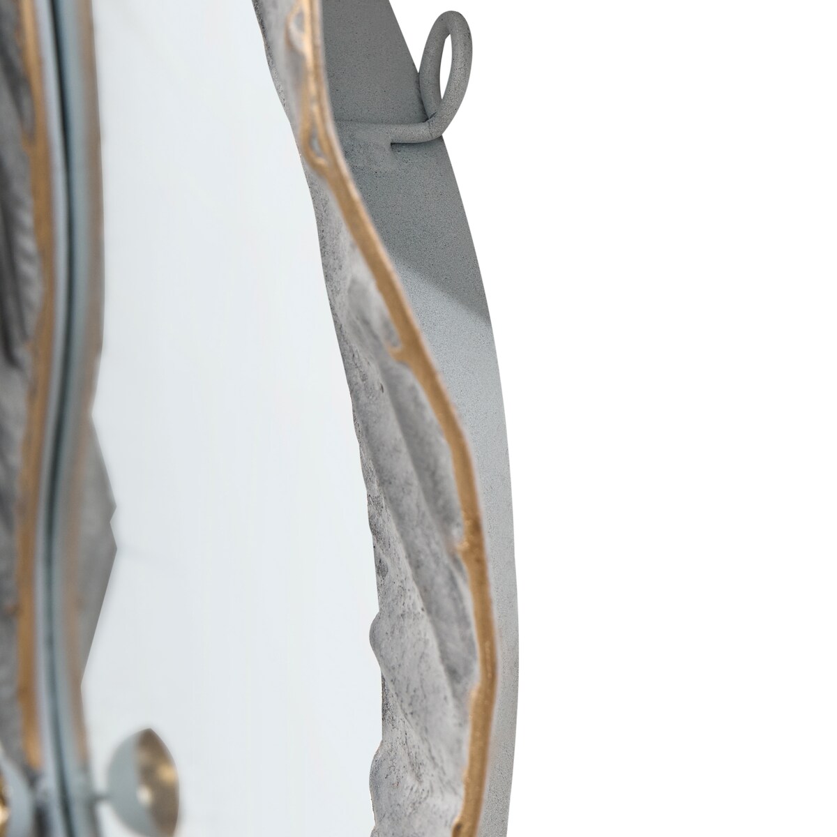Lustro ścienne LINAS 51 cm 67 cm Szary