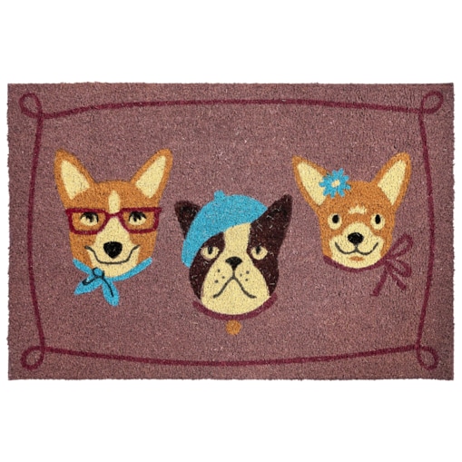 Wycieraczka BABABU Kolorowy 60 x 90 cm Pies Włókno kokosowe