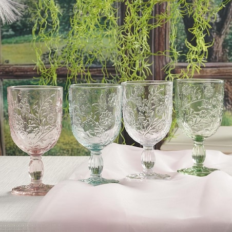 VILLA ITALIA Zestaw szklanek zielonych 270 ml 6 sztuk MERIDA