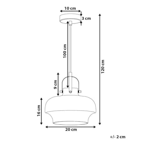 Lampa wisząca szklana szara WILTZ
