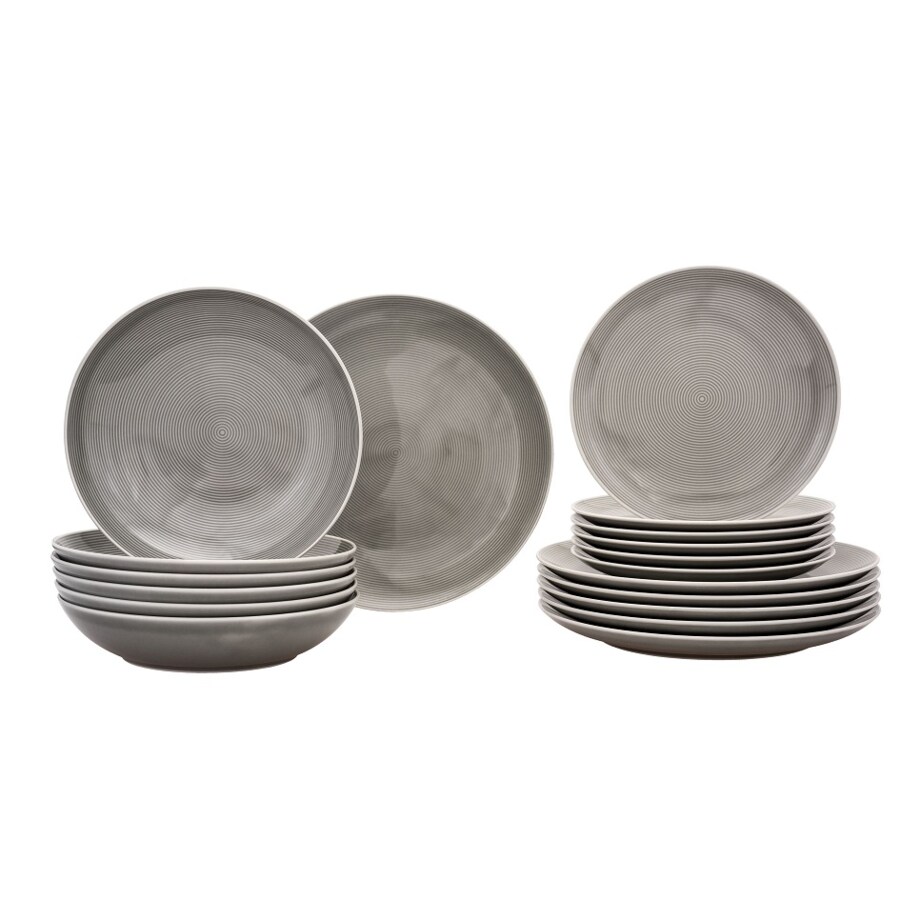 Zestaw talerzy dla 6 osób 18 el. Boss Modern szary LU32 (K1)