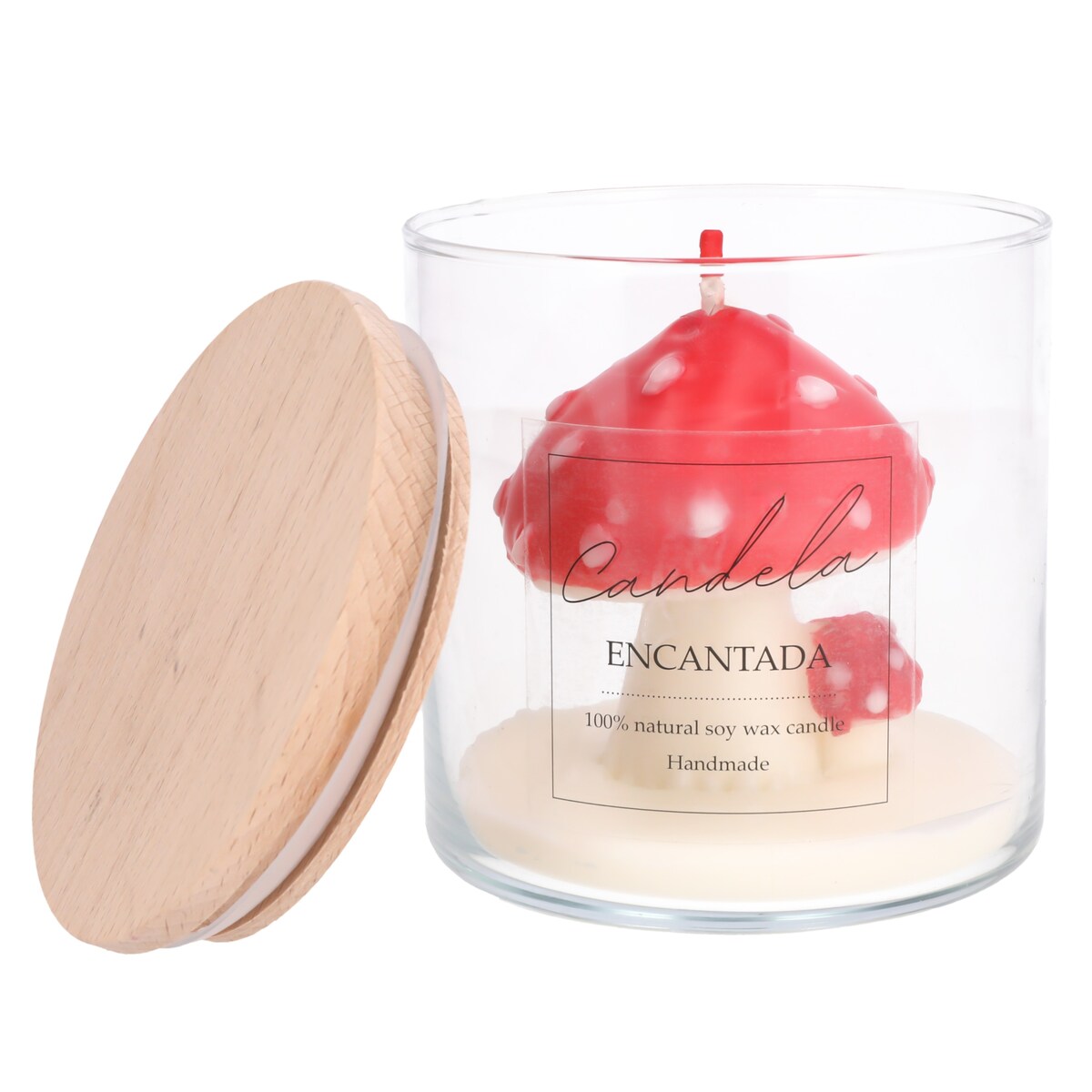 Świeca sojowa ZAPACHOWA świeczka GRZYBY handmade prezent CANDELA ENCANTADA