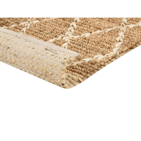 Dywan z juty 80 x 300 cm beżowy ZORAVA