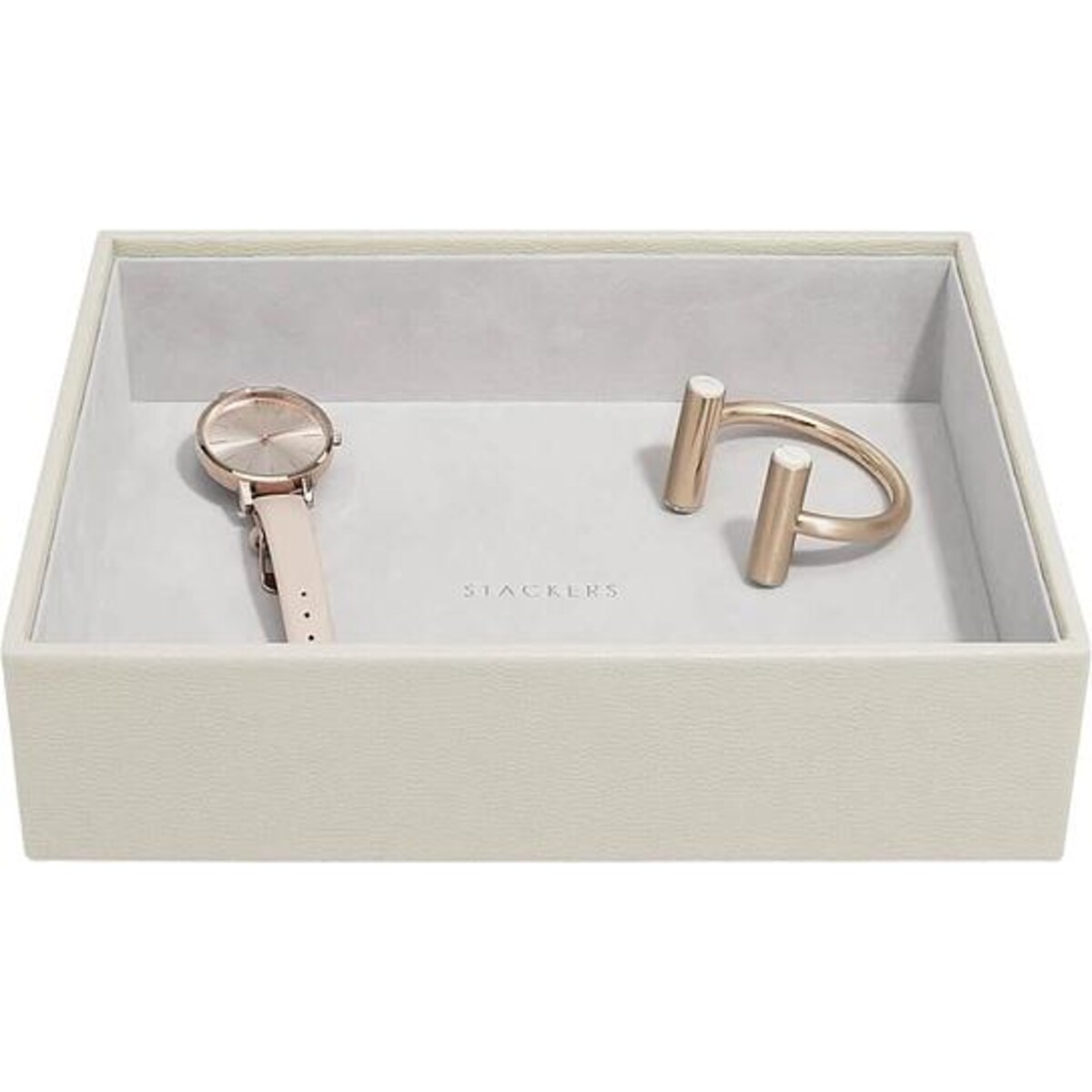 Szkatułka na biżuterię Stackers open classic jasnobeżowa