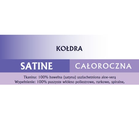 Kołdra całoroczna 135x200 SATINE Senna Home