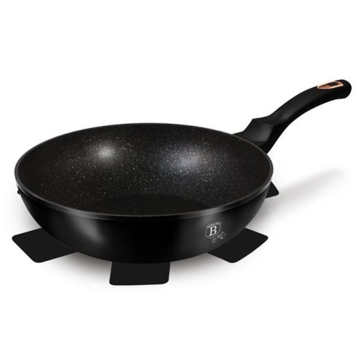 Wok z powłoką granitową 30cm BERLINGER HAUS Black Rose
