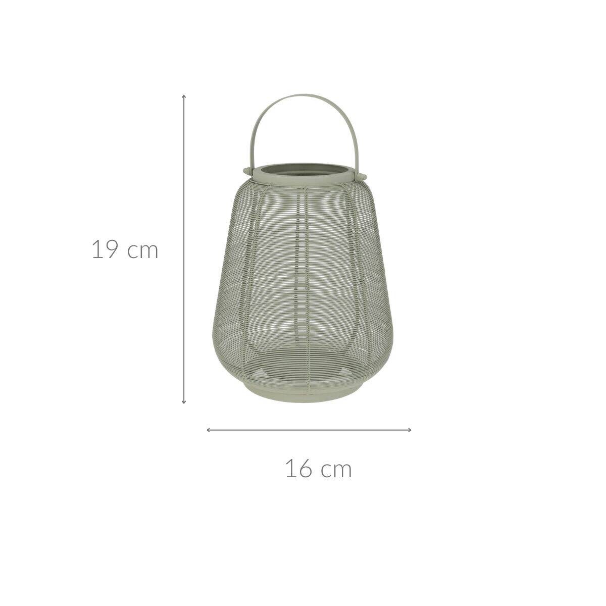 Lampion metalowy z uchwytem, 16 x 19 cm
