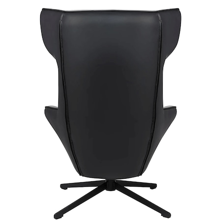 Welurowy fotel obrotowy Vita Velvet MSE011000309.41 czarny, King Home
