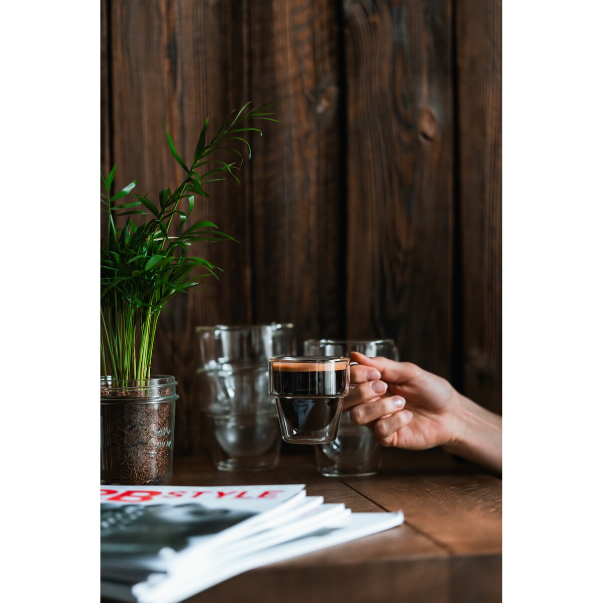 Komplet 6 szklanek do espresso z podwójną ścianką 150ml Senso 27435