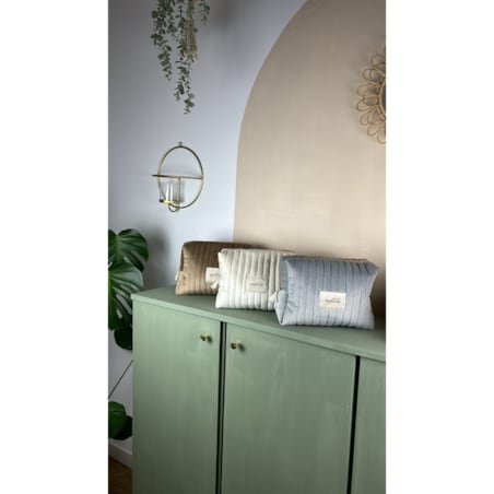 Kosmetyczka delux silver grey