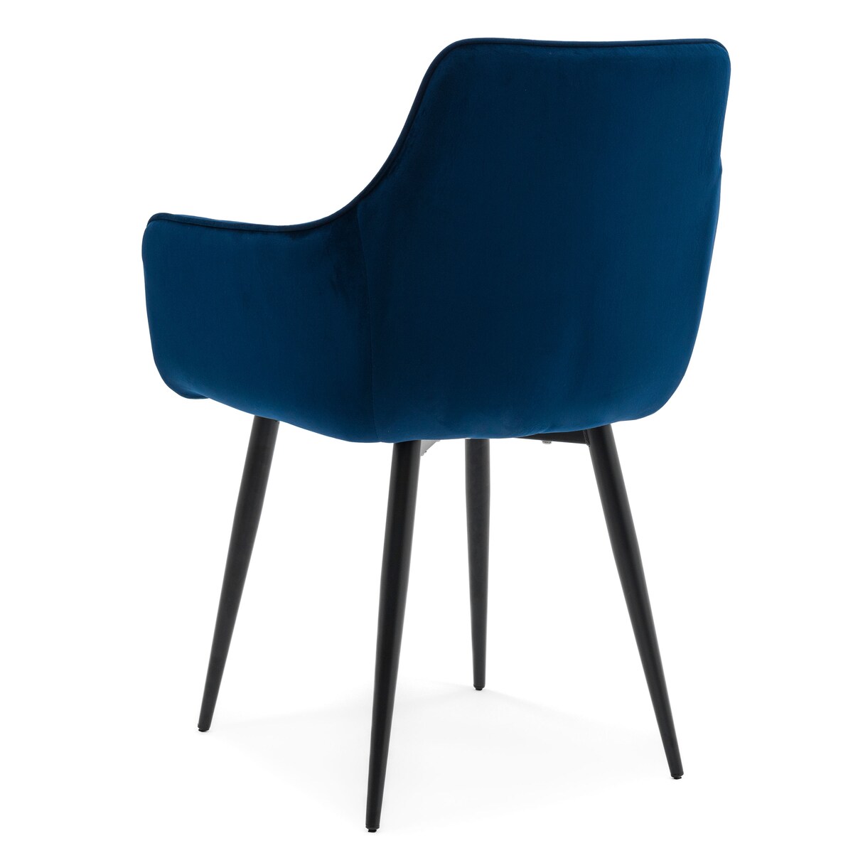 Krzesło tapicerowane welurowe QUATTRO velvet granatowy