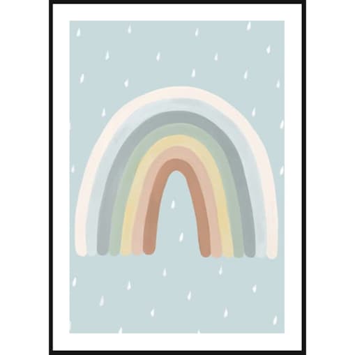 Poster Story, Plakat, Obraz - Bajkowa Tęcza, wymiary 21 x 30 cm