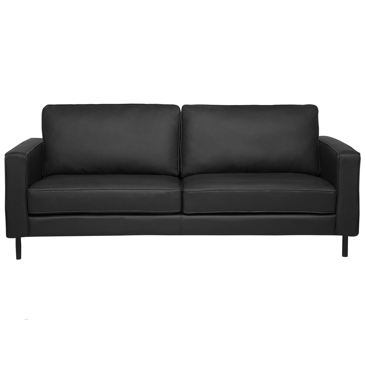 Sofa dla 3 osób SAVALEN Skóra naturalna Czarny