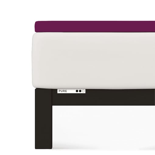 Prześcieradło Topper Schlafgut 180 x 200cm-200 x 220cm Purple Deep 542