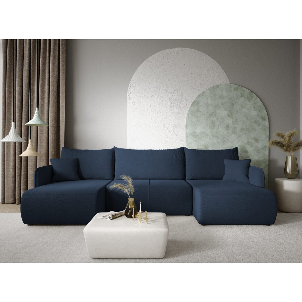 Narożnik FOREST U z funkcją spania Kolor: Curio 78