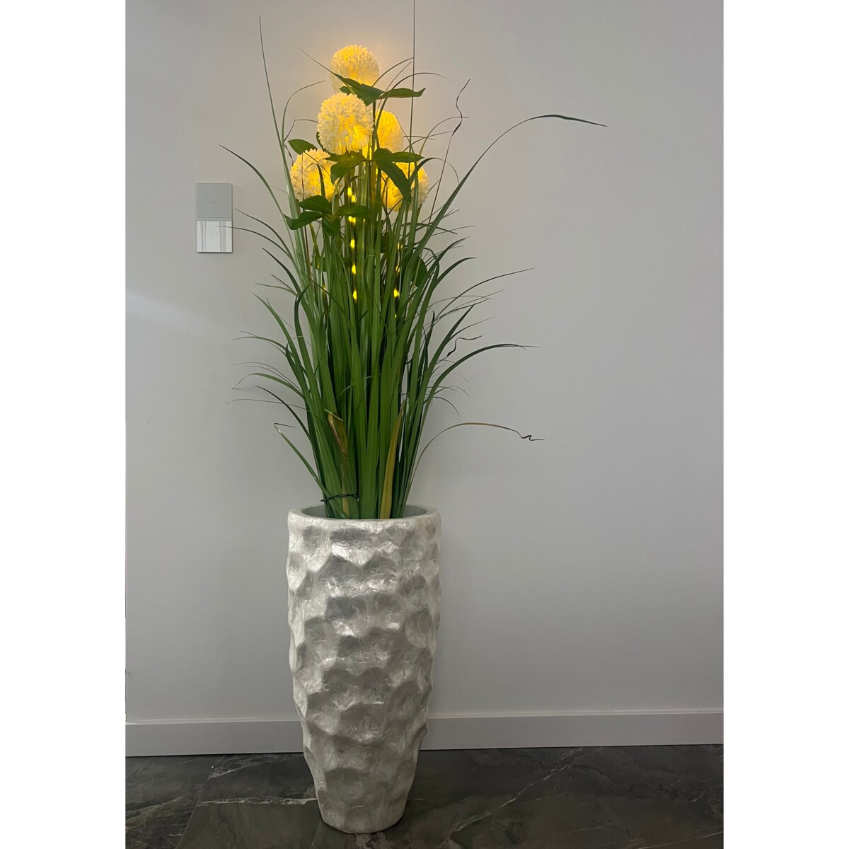 Srebrna donica perłowa muszelkowa Glamour Premium 90