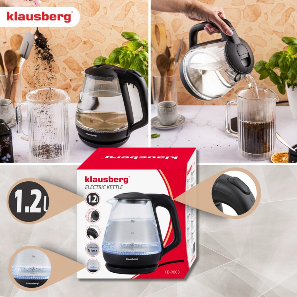 Klausberg czajnik elektryczny 66082