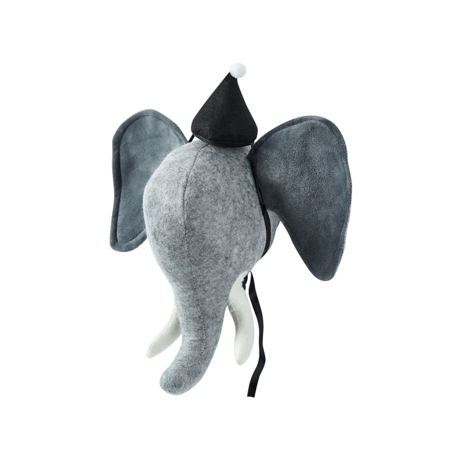 Pluszowa dekoracja ścienna słoń szary BADOU
