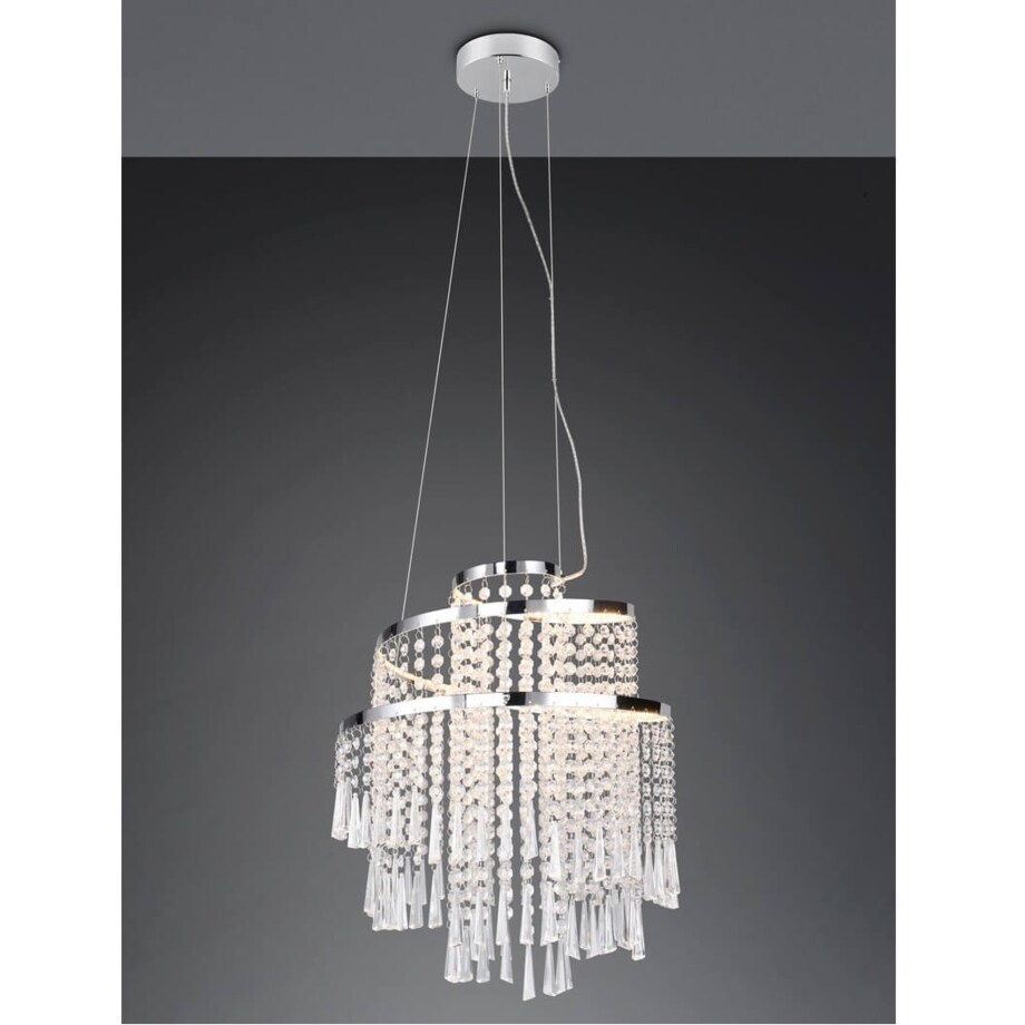 Kryształowy żyrandol Pomp R37341106 RL Light LED 30W 2700-6500K przezroczysty chrom