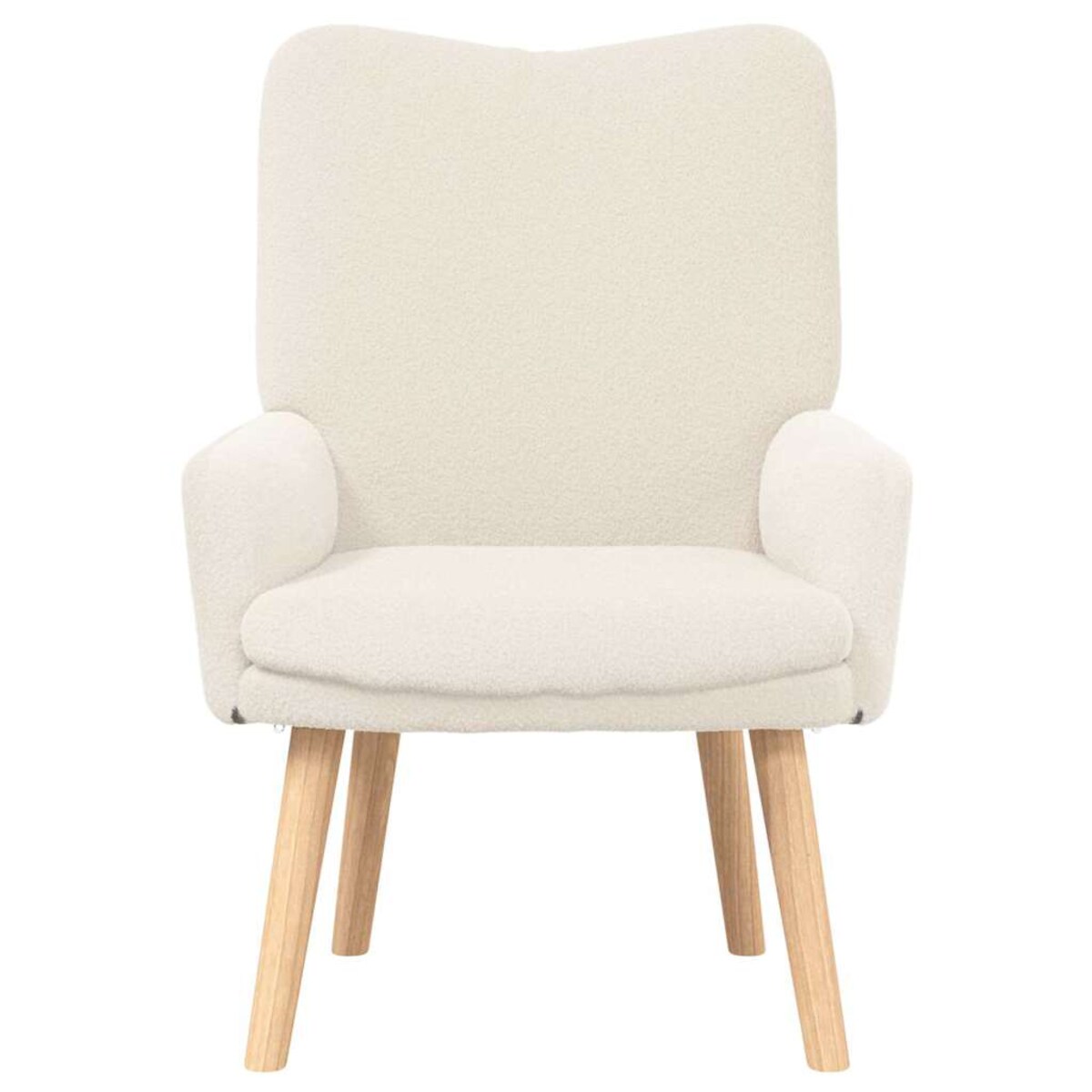 vidaXL Fotel relaksacyjny Kremowy 63 x 67 x 94 cm tkanina