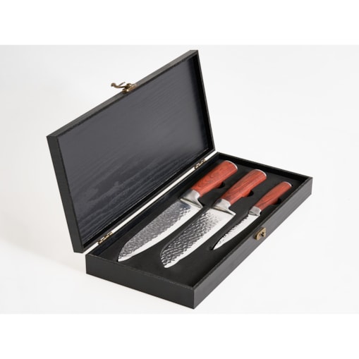 Zestaw 3 noży KASHIWA Brązowy