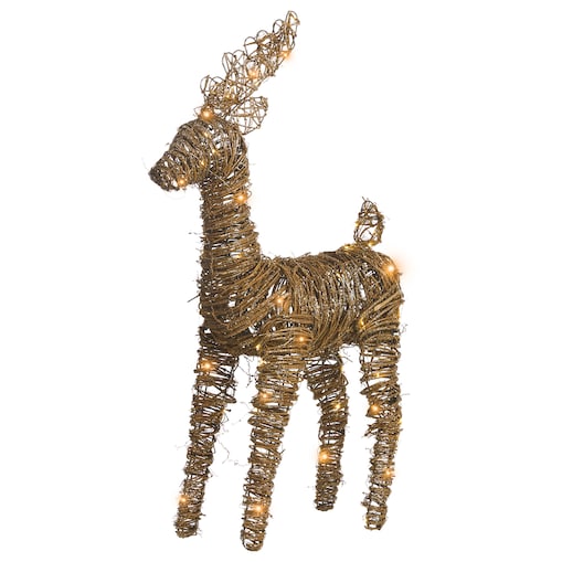 Dekoracja świąteczna LED GRINDAVIK Renifer 97 cm Naturalny