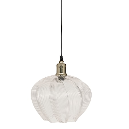 Lampa wisząca szklany klosz PHYLAS kwiat, Ø 27,5 cm