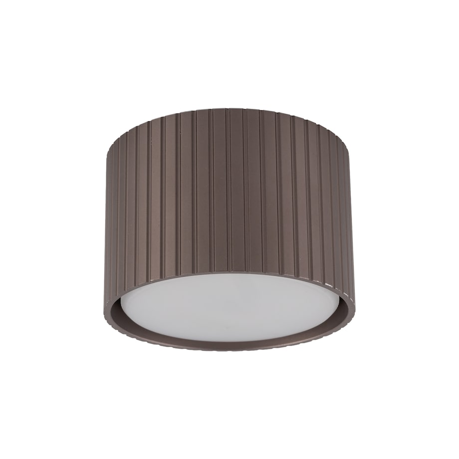 Spot Tk Lighting Ferro Brązowa Tytan Tuba Downlight Natynkowy + Żarówka Gx53