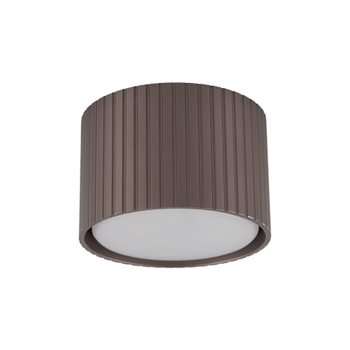 Spot Tk Lighting Ferro Brązowa Tytan Tuba Downlight Natynkowy + Żarówka Gx53