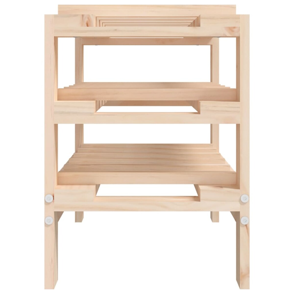 vidaXL Stojak na wino, 61,5x30x42 cm, lite drewno sosnowe