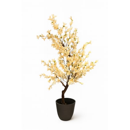 Drzewo kwitnące kremowe na naturalnym pniu 200cm